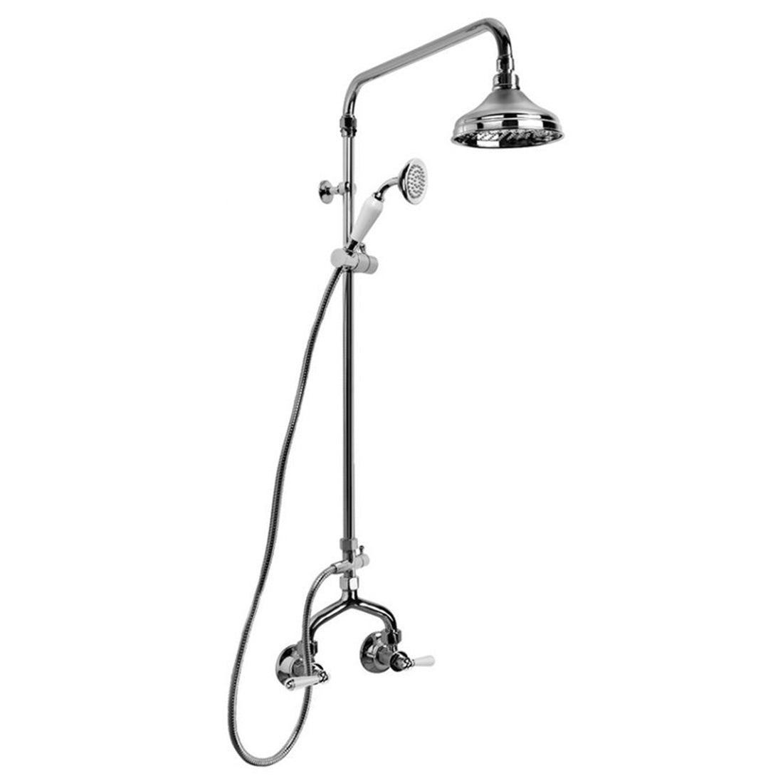 Brodware Neu England Shower Set With Metal Lever Durobrite Chrome