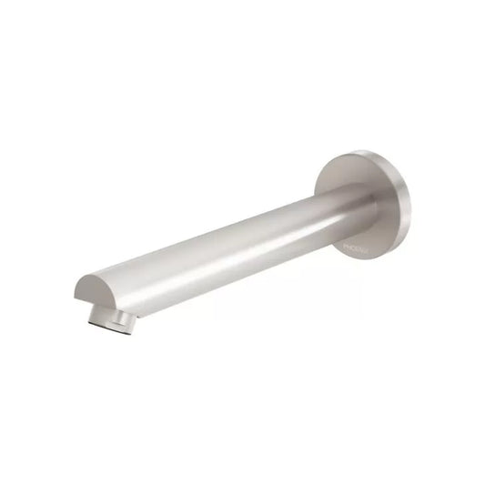 Phoenix Pina Wall Bath Basin Outlet 180Mm Brushed Nickel