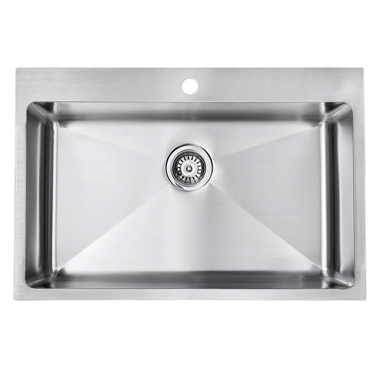Seima Kubic Deep 750 Sink - 1 Tap, Overflow