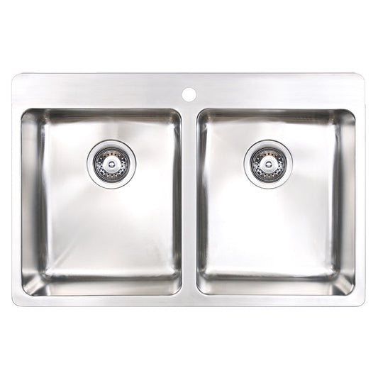 Seima Kubic 760 Sink - Stainless Steel with Tap & Overflow