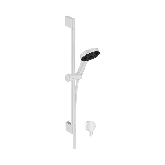 Hansgrohe Pulsify S Shower Set 105 1Jet With Shower Bar 65 Cm And Wall Outlet Matte White