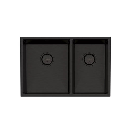 Copy Of Phoenix 4000 Series 1 And 3 4 Right Hand Bowl Sink Brushed Black