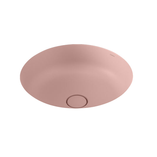 Caroma Liano Ii 440Mm Round Under Over Counter Basin Matte Pink