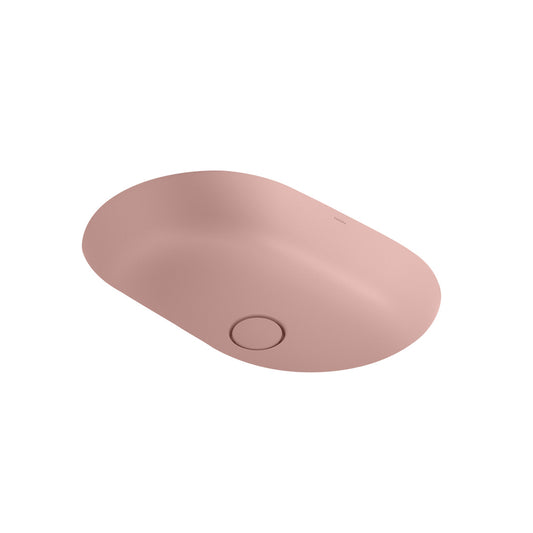 Caroma Liano Ii 580Mm Pill Under Over Counter Basin Matte Pink