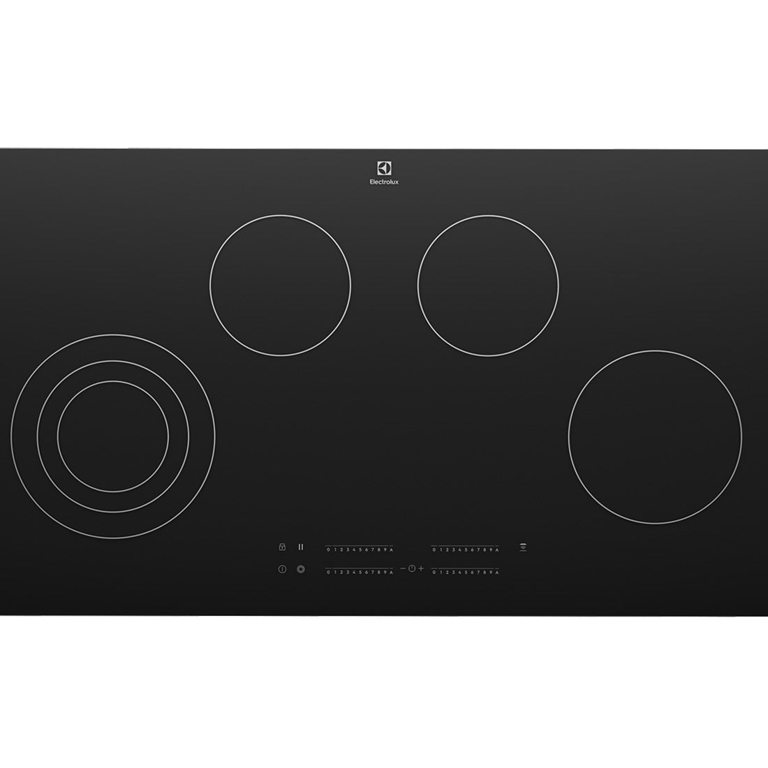 Electrolux Ultimatetaste 300 4 Zone Ceramic Cooktop 90Cm Black Cook