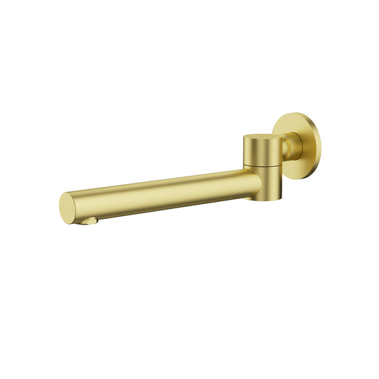Cylindro Swivel Bath Spout Brushed Gold