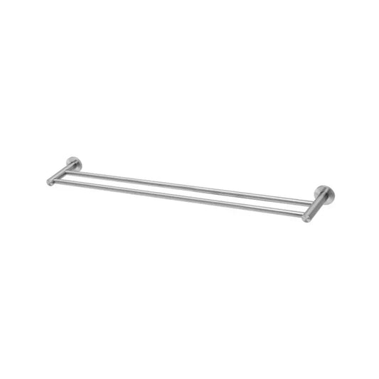 Phoenix Radii Ss 316 Double Towel Rail 800Mm Round Plate Stainless Steel