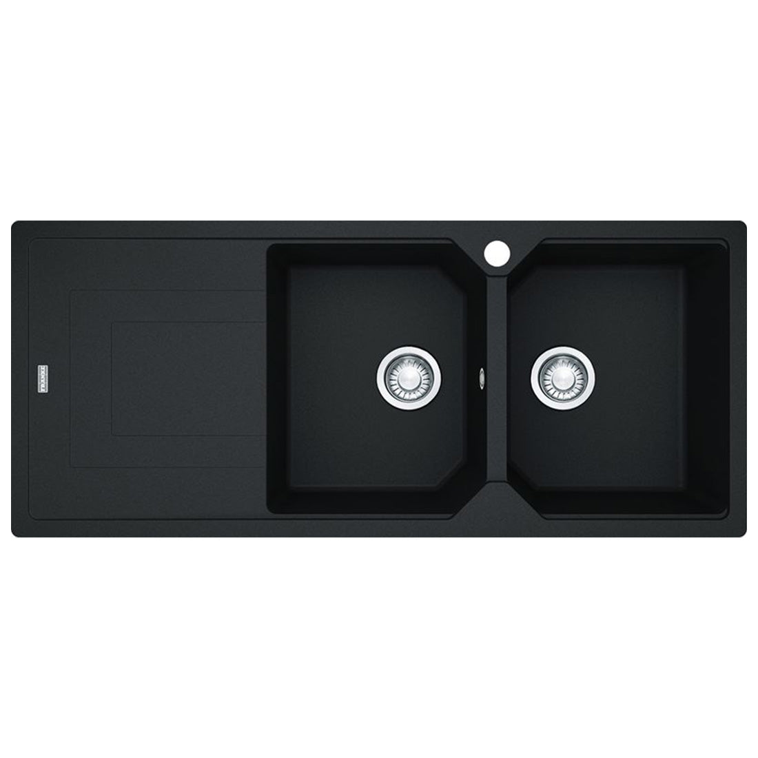 Franke Urban Fragranite Onyx Topmount Double Bowl Sink with Left Hand ...