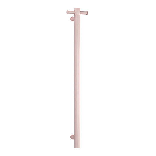 Thermorail Vertical Single Heated Towel Rail Dusty Pink