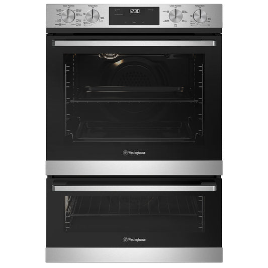 60cm Westinghouse 8/5 Function Double Oven Steel