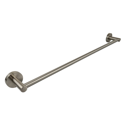 Cylindro Single Towel Rail 750mm Brushed Nickel