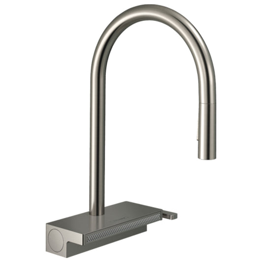 Hansgrohe Aquno Select M81 Single Lever Kitchen Mixer 170 Stainless Steel