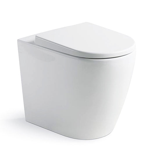 Argent Grace Wall Faced Toilet With Soft Closing Seat