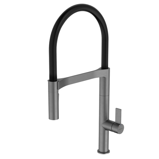 Caroma Invogue Pull Down Sink Mixer With Dual Spray Gunmetal