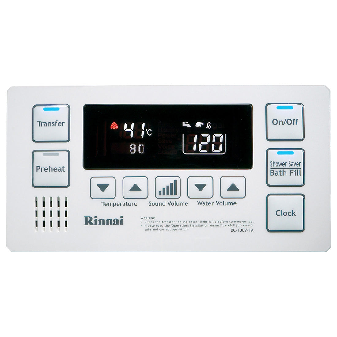 Rinnai Deluxe Bathroom Controller – Cook u0026 Bathe