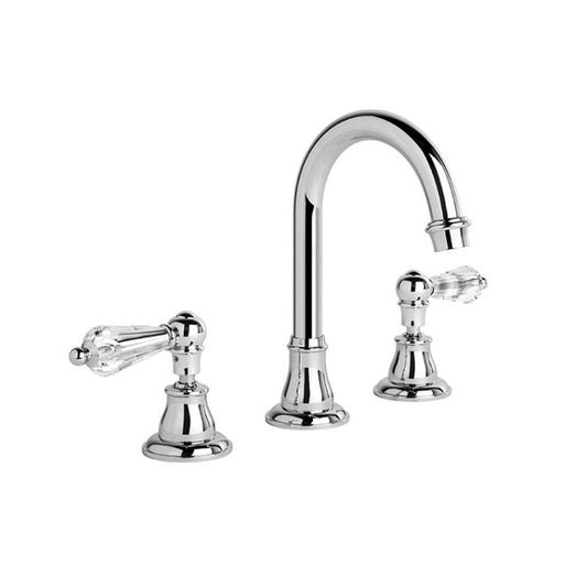 Brodware Neu England Basin Set With Kristall Lever Chrome