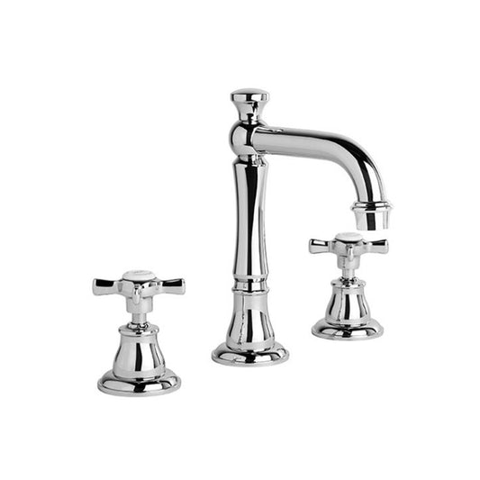 Brodware Neu England Basin Set With Cross Handle Ceramic Disc Chrome 1
