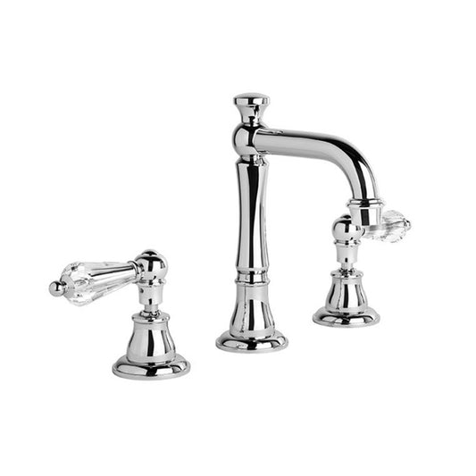 Brodware Neu England Basin Set With Kristall Lever Durobrite Chrome