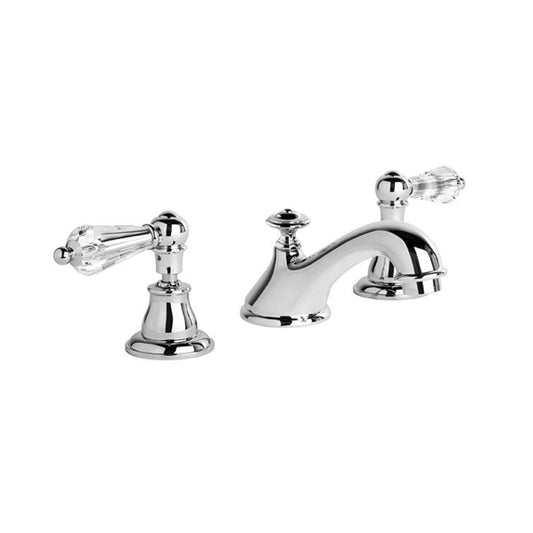 Brodware Neu England Basin Set With Kristall Lever Durobrite Chrome 1