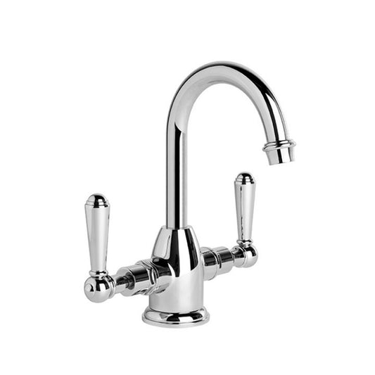 Brodware Neu England Basin Mixer With Metal Lever Durobrite Chrome 3