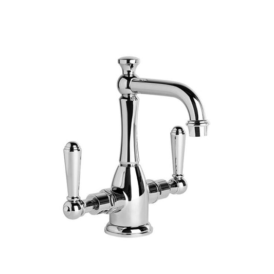 Brodware Neu England Basin Mixer With Metal Lever Durobrite Chrome 4