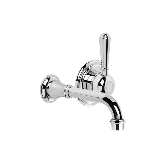 Brodware Neu England Wall Mixer Set With Metal Lever Durobrite Chrome
