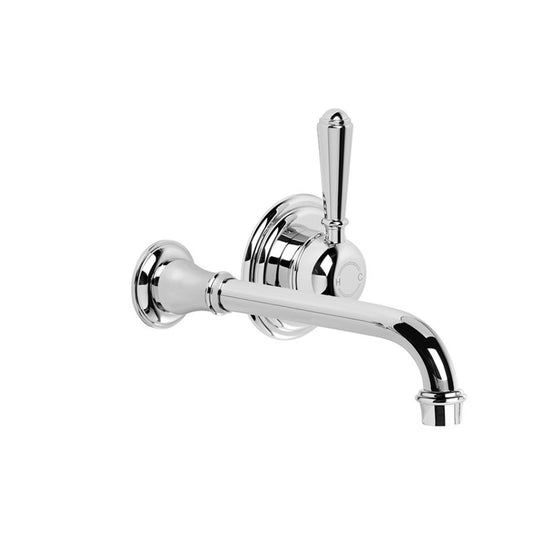 Brodwarw Neu England Wall Mixer Set With Metal Lever Durobrite Chrome