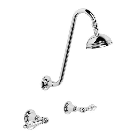 Brodware Neu England Shower Set With Kristall Lever Durobrite Chrome 1