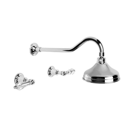 Brodware Neu England Shower Set With Kristall Lever Durobrite Chrome 2