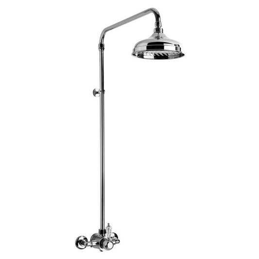 Brodware Neu England Shower Mixer Set With Kristall Lever Durobrite Chrome 3