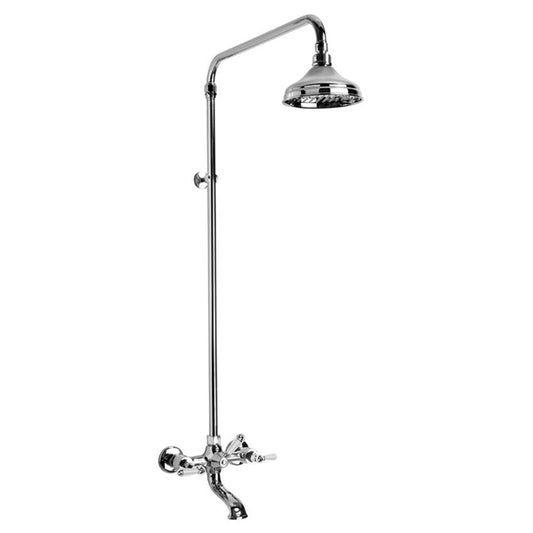Brodware Neu England Bath Shower Set With Metal Lever Durobrite Chrome 2