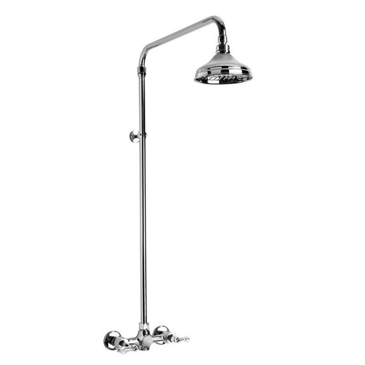 Brodware Neu England Shower Set With Kristall Lever Durobrite Chrome 7