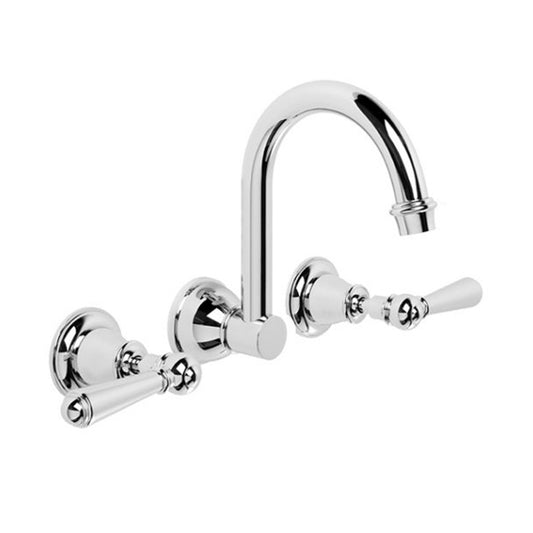 Brodware Neu England Wall Set With Metal Lever Durobrite Chrome 1