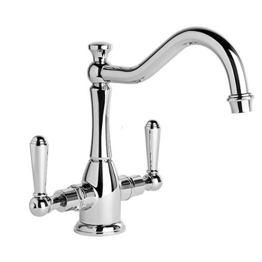 Brodware Neu England Kitchen Mixer With Metal Levers Durobrite Chrome