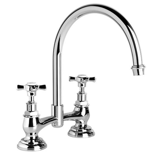 Brodware Neu England Kitchen Set With Cross Handle Ceramic Disc Durobrite Chrome 2