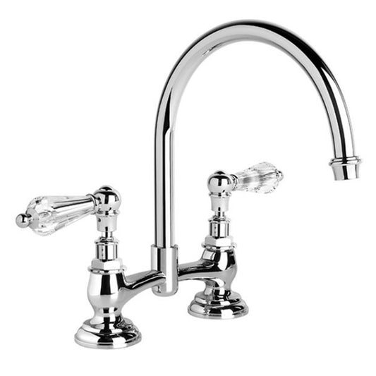 Brodware Neu England Kitchen Set With Kristall Lever Durobrite Chrome 2