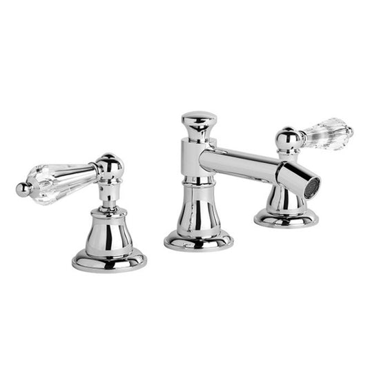 Brodware Neu England Bidet Set With Kristall Levers Durobrite Chrome