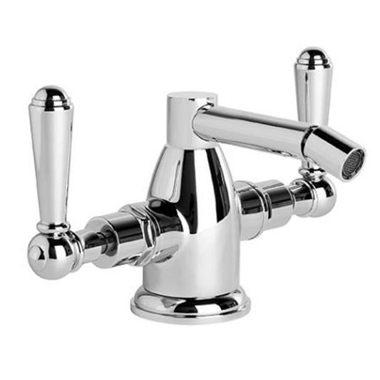 Brodware Neu England Bidet Mixer With Metal Levers Durobrite Chrome