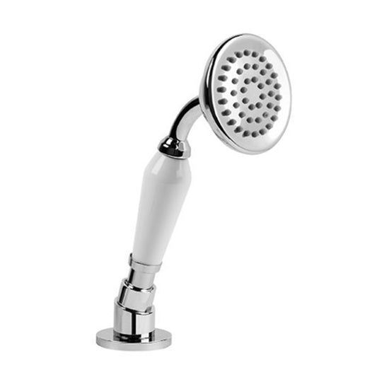 Brodware Neu England Hand Shower With White Porcelain Insert Durobrite Chrome 2