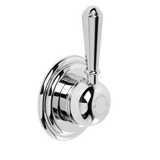 Brodware Neu England Wall Mixer With Metal Lever Durobrite Chrome