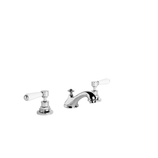 Brodware Winslow Basin Set White Porcelain Lever Durobrite Chrome 1