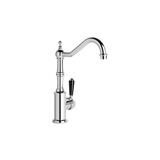 Brodware Winslow Kitchen Mixer Black Porcelain Lever Durobrite Chrome 1