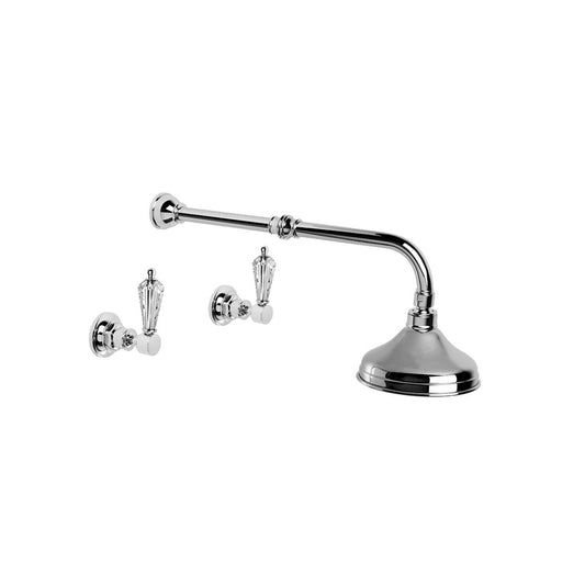 Brodware Winslow Shower Set Kristall Lever Durobrite Chrome 1