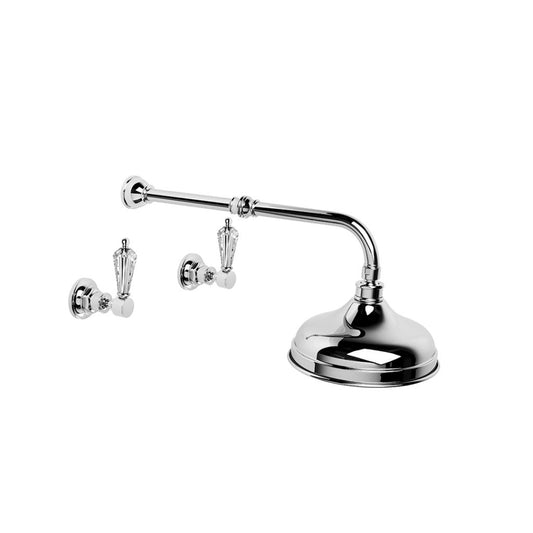 Brodware Winslow Shower Set Kristall Lever Durobrite Chrome 2