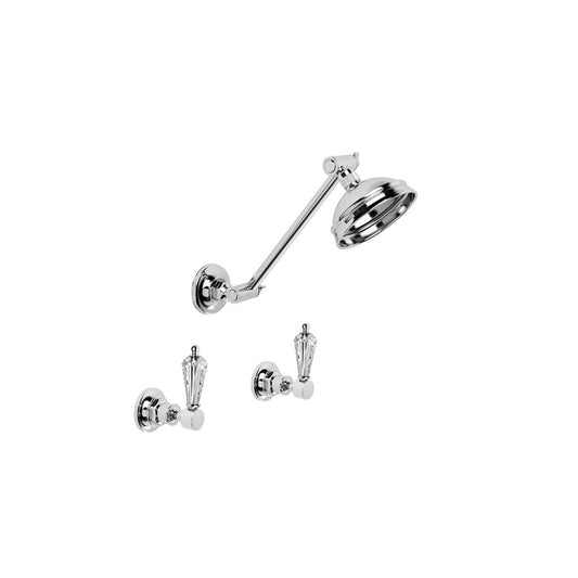 Brodware Winslow Shower Set Kristall Lever Durobrite Chrome 3