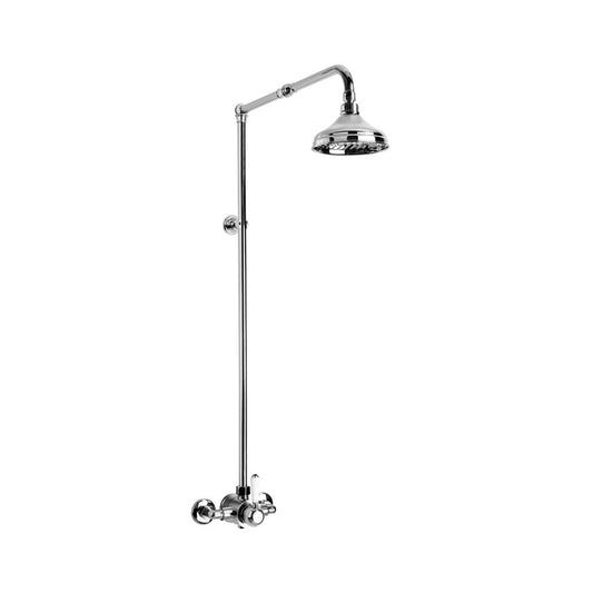 Brodware Winslow Shower Mixer Set Metal Lever Durobrite Chrome 1