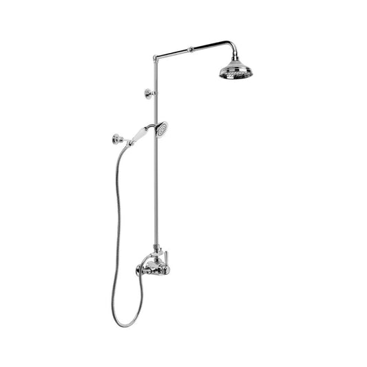Brodware Winslow Shower Mixer Set Metal Lever Durobrite Chrome 2