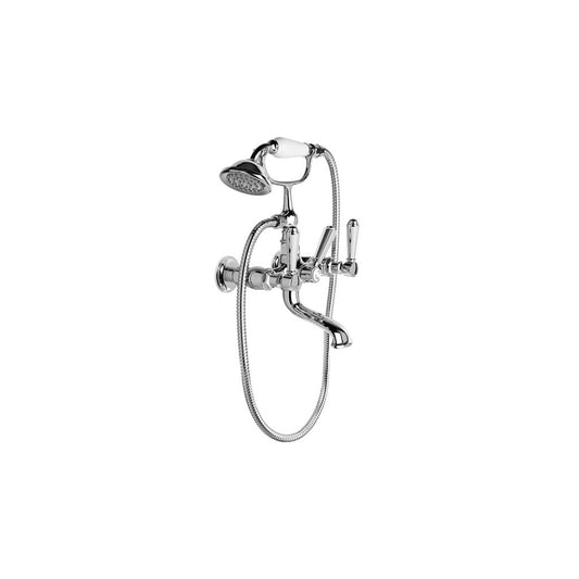 Brodware Winslow Bath Mixer With Handshower Metal Lever Durobrite Chrome