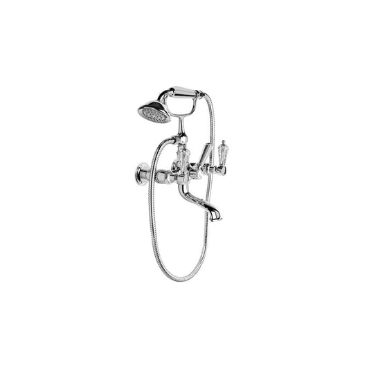 Brodware Winslow Bath Mixer With Handshower Metal Lever Durobrite Chrome 1