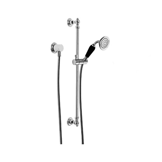 Brodware Winslow Handshower With Black Porcelain Insert Durobrite Chrome